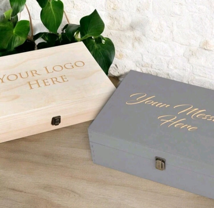 Custom Personalized Engraved Wooden Keepsake Box