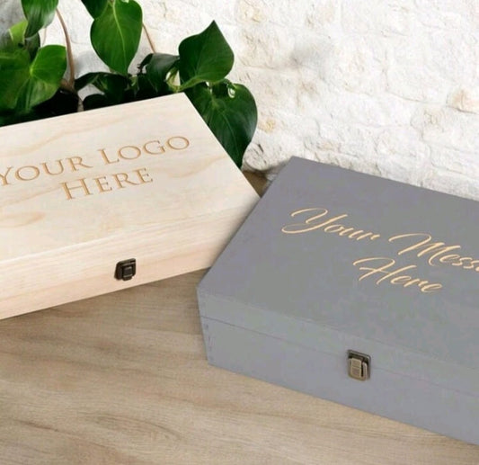 Custom Personalized Engraved Wooden Keepsake Box